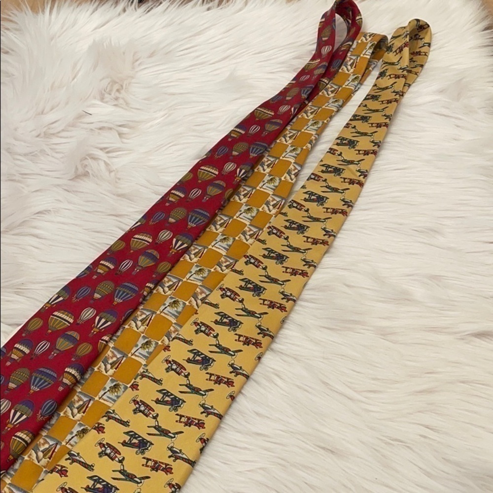 3 vintage men’s ties Eddie Bauer and Barbara Blank